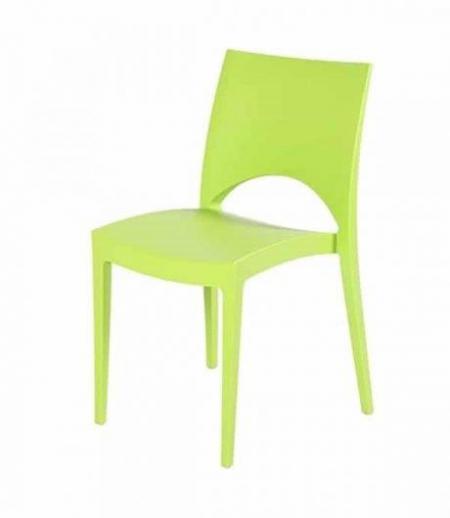 kunstof trendy stoel modern kleur limegroen